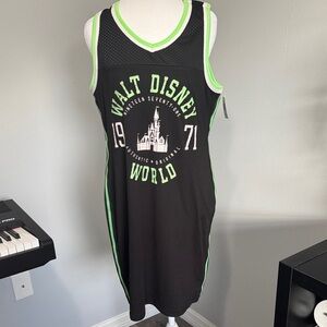 Disney Black and Green Sleeveless Dress